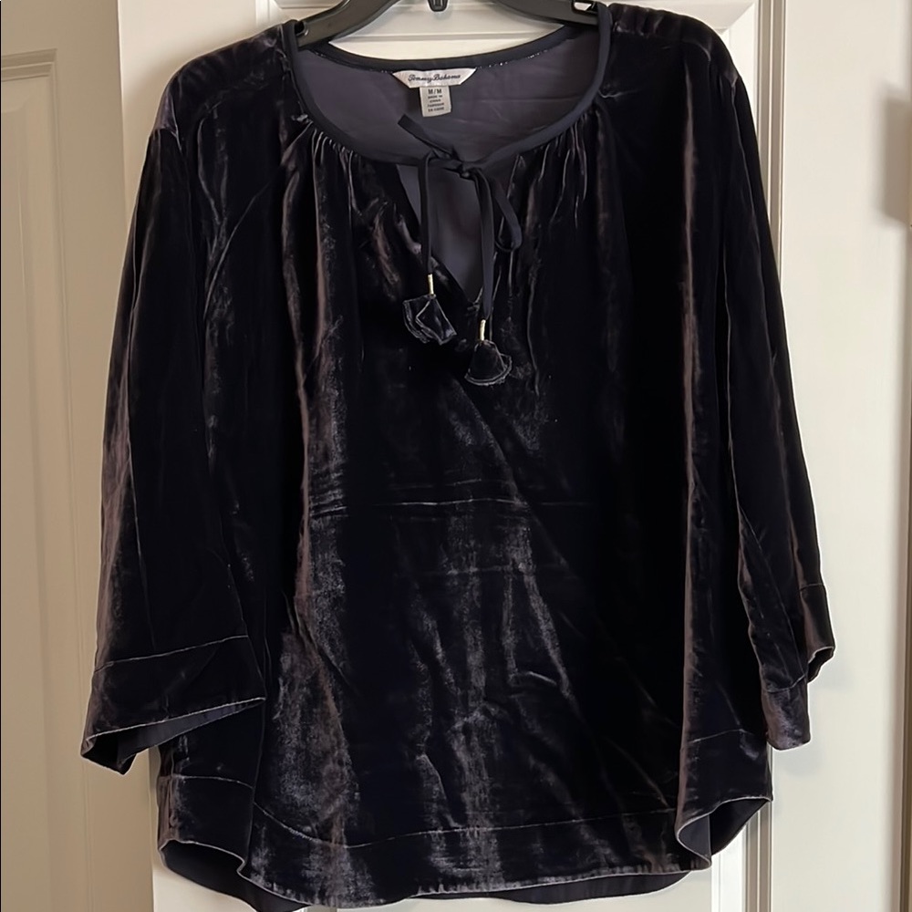 Tommy Bahama purple Velvet Women's Top